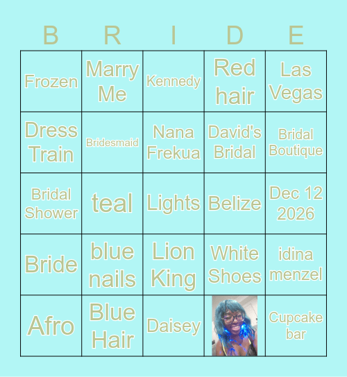 BRIDAL BINGO Card