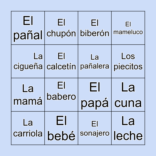 Lotería Bingo Card