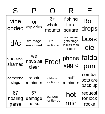 BANGOTWO Bingo Card