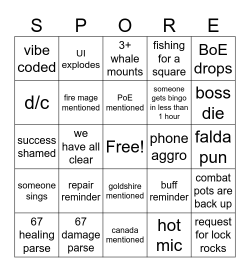 BANGOTWO Bingo Card