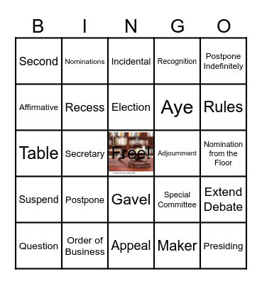 NC ECP Parliamentary Procedure (6/17/26) Bingo Card
