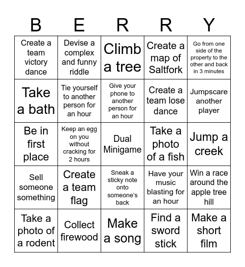 Wanderings 2026 #1 Bingo Card