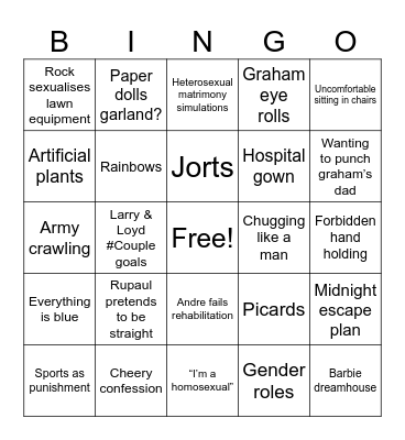 Popcorn & Pride Bingo Card