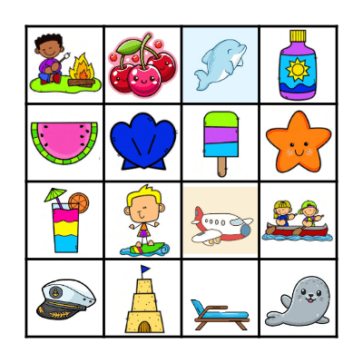 Summer Bingo Card