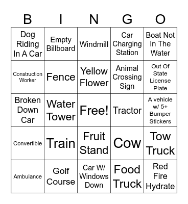 Nauvoo Bingo Card