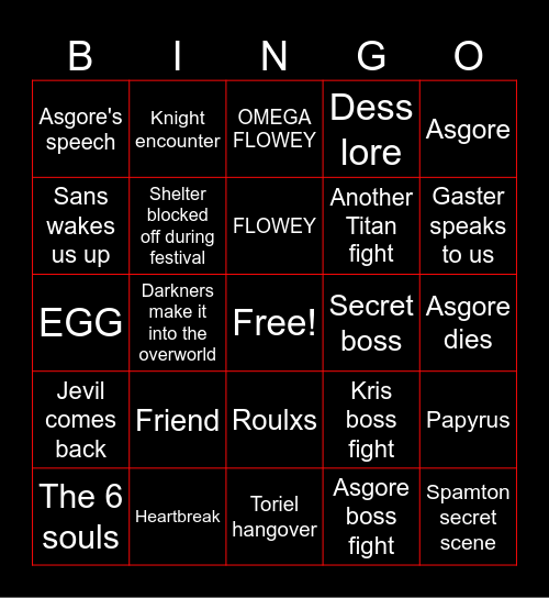 D E L T A R U N E Bingo Card