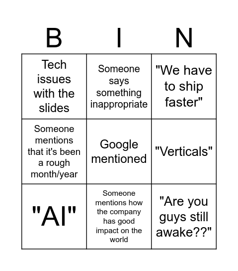 Bingo Card