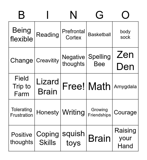 END of the YEAR Bingo Card