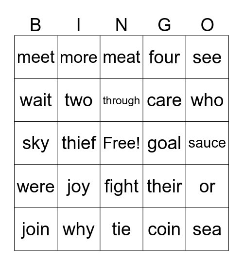 Second grade review! Bingo Card