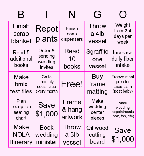 SMART BINGO June-Sept 2026 Bingo Card