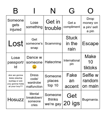 ILC 2026 Bingo Card