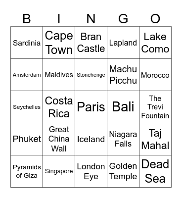 Holiday Bingo! Bingo Card