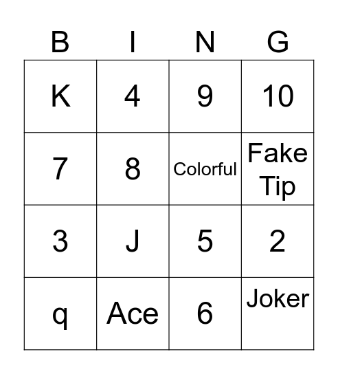 The Wild Bingo Card