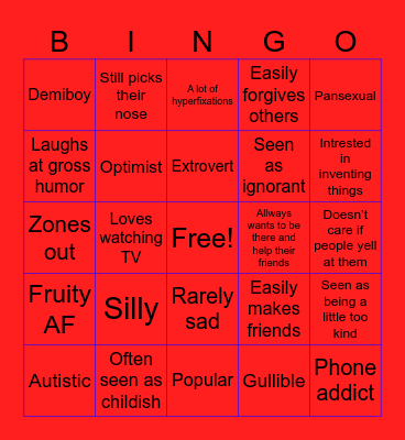 Stimpy kinnie bingo! Bingo Card