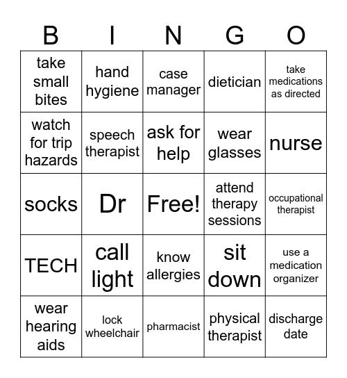 IPR BINGO Card