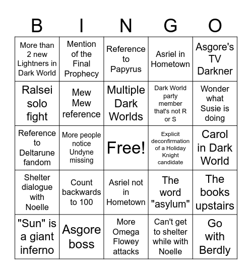 Antdueler Chapter 5 Bingo Card