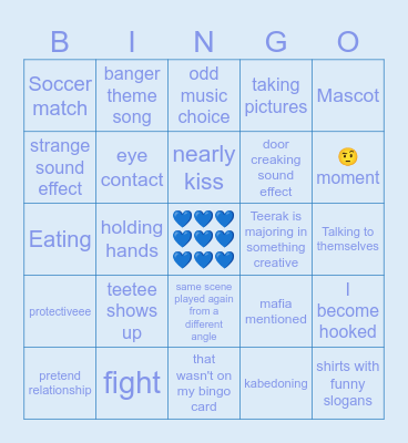 Your skyy ep 2 bingo Card
