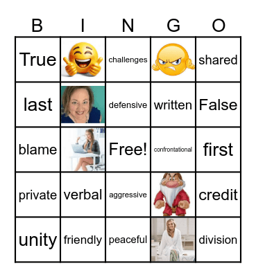 Inclusive Language Bingo Card