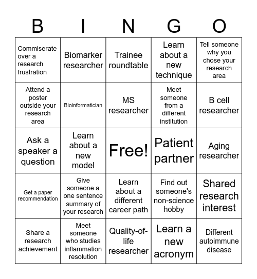 ABC Bingo Card
