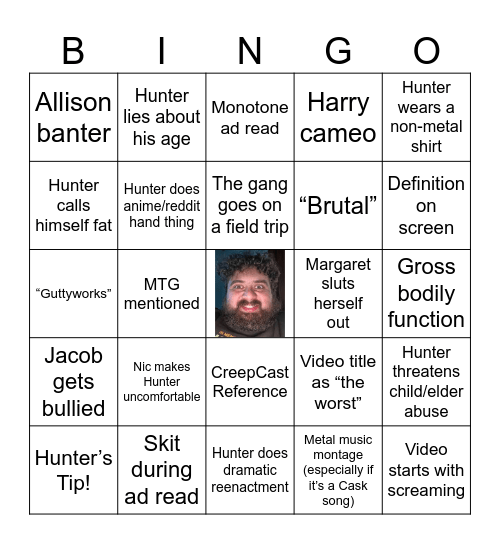 PAPAMEAT BINGO Card