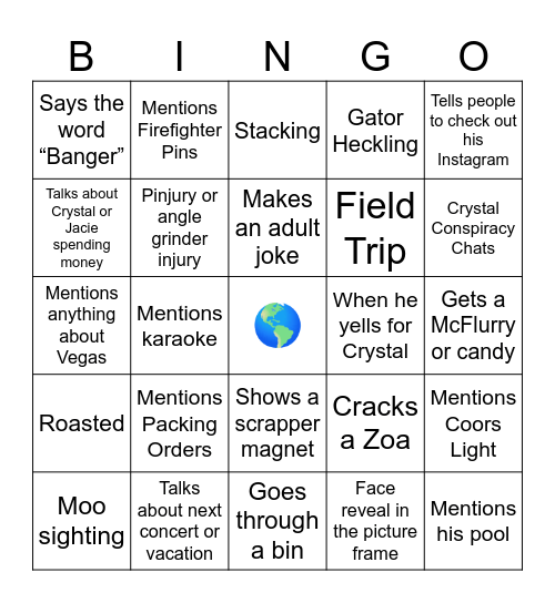 Waycon Bingo Card