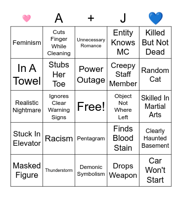 They Will Kill You Bingo Card