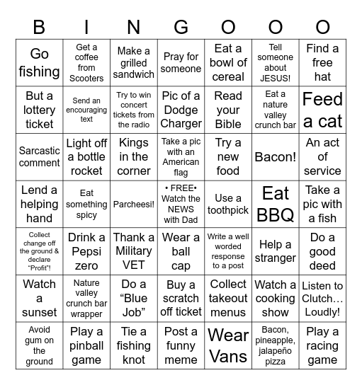 Father’s Day Bingo 2026 Bingo Card