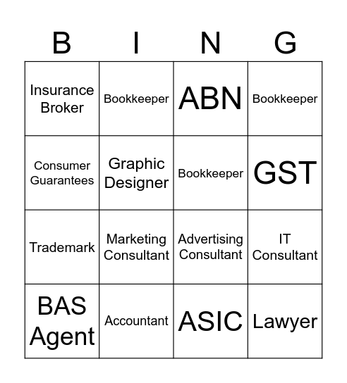 Chapter 9 Bingo Card