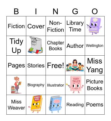 Library Bingo Card