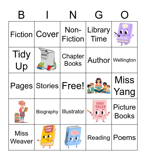 Library Bingo Card