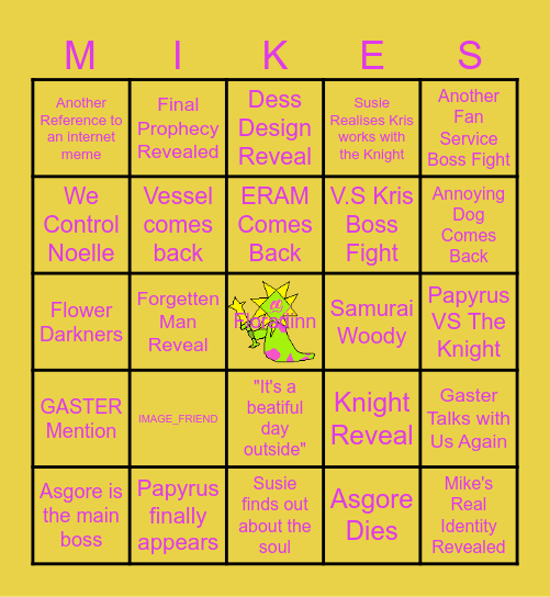 CHAPTER 5 BINGOOOO Bingo Card