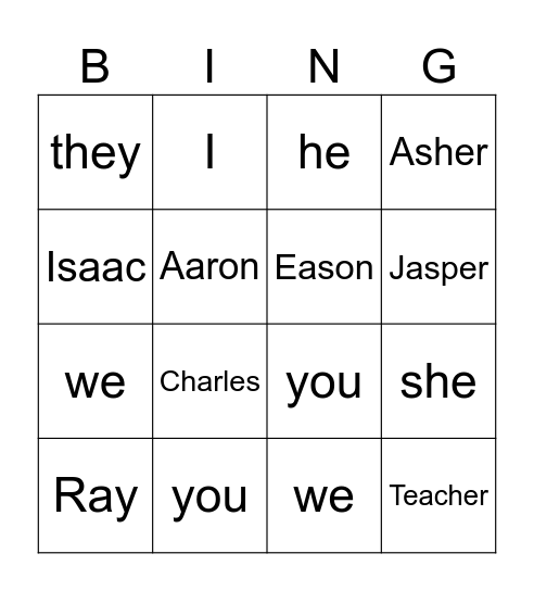 What are you wearing? Bingo Card