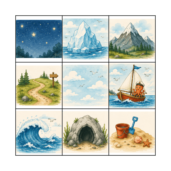 The snail and the whale Bingo Card