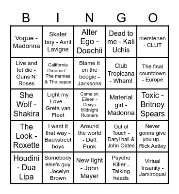 B(ingo)' Game Borrel Bingo Card