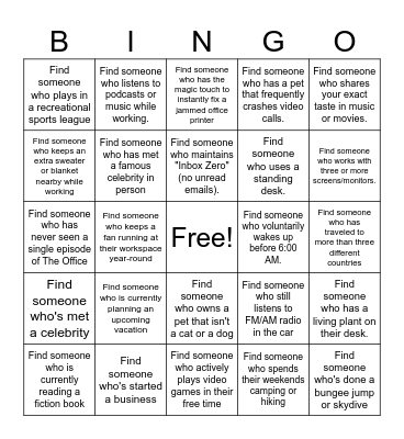 BRAINLABS Bingo Card