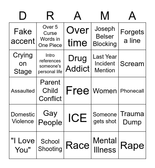 DI FINALS BINGOOOO Bingo Card