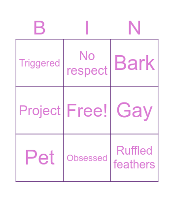 🦄🌈🦜Kenny Bingo🦜🌈🦄 Bingo Card