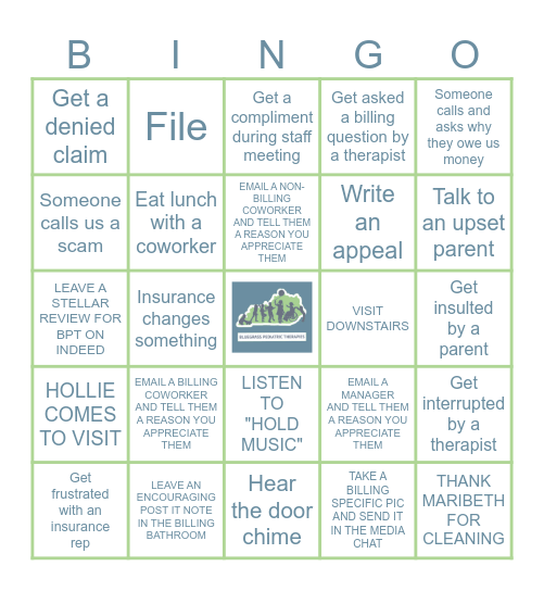 BILLING BPT-INGO Bingo Card