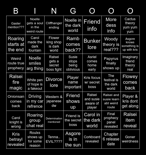 Chapter 5 bingo!! Bingo Card