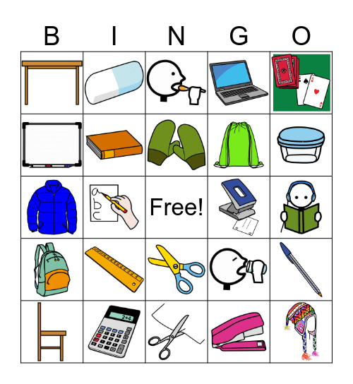 Skólinn Bingo Card
