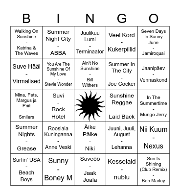 Artiumi musabingo vol.17 Bingo Card