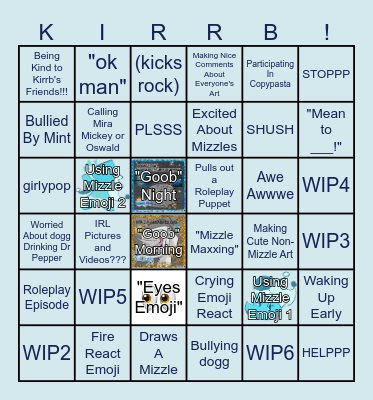 Kirrb Bingo Hard Mode! Bingo Card