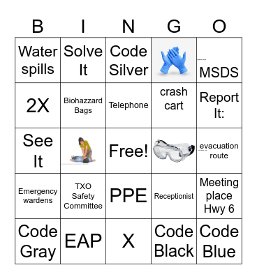 Safety Bingo Game TXO 2026 Bingo Card