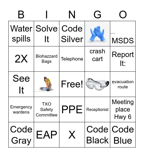 Safety Bingo Game TXO 2026 Bingo Card