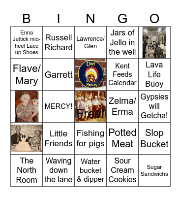 Lego Family Bingo Card