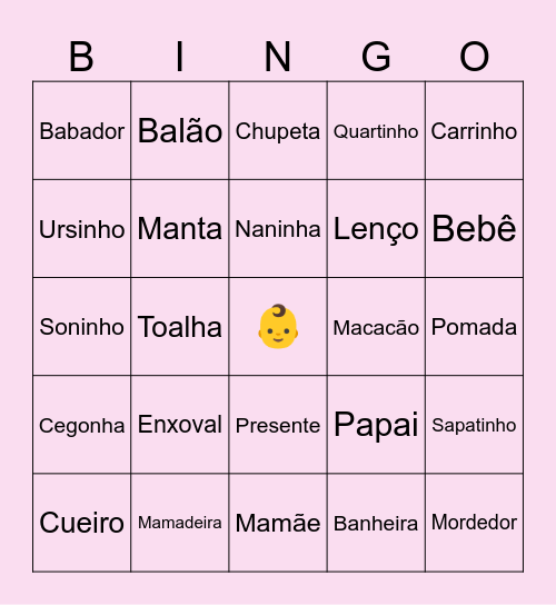 Bingo da Catarina Bingo Card