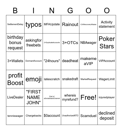 Calvin P. SummerSlam 2026 Bingo Card