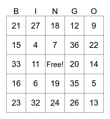 Conference Call Bingo Card