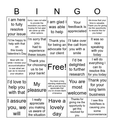 HAPPY VALENTINE'S DAY! Bingo Card