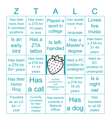 ZTA LC Bingo Card